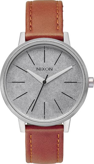 Nixon 'The Kensington' Leather Strap Watch, 37mm | Nordstrom