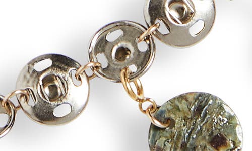 Isshi Button You Up Charm Necklace In Mixed Berry