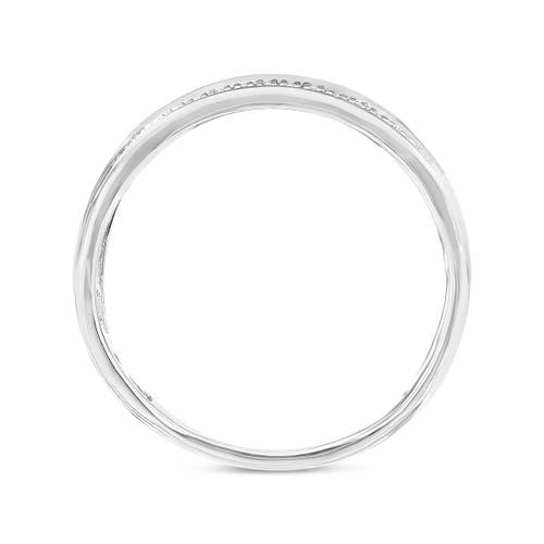 Shop Luvmyjewelry Elysium Unisex Diamond Band Ring In 10k White Gold