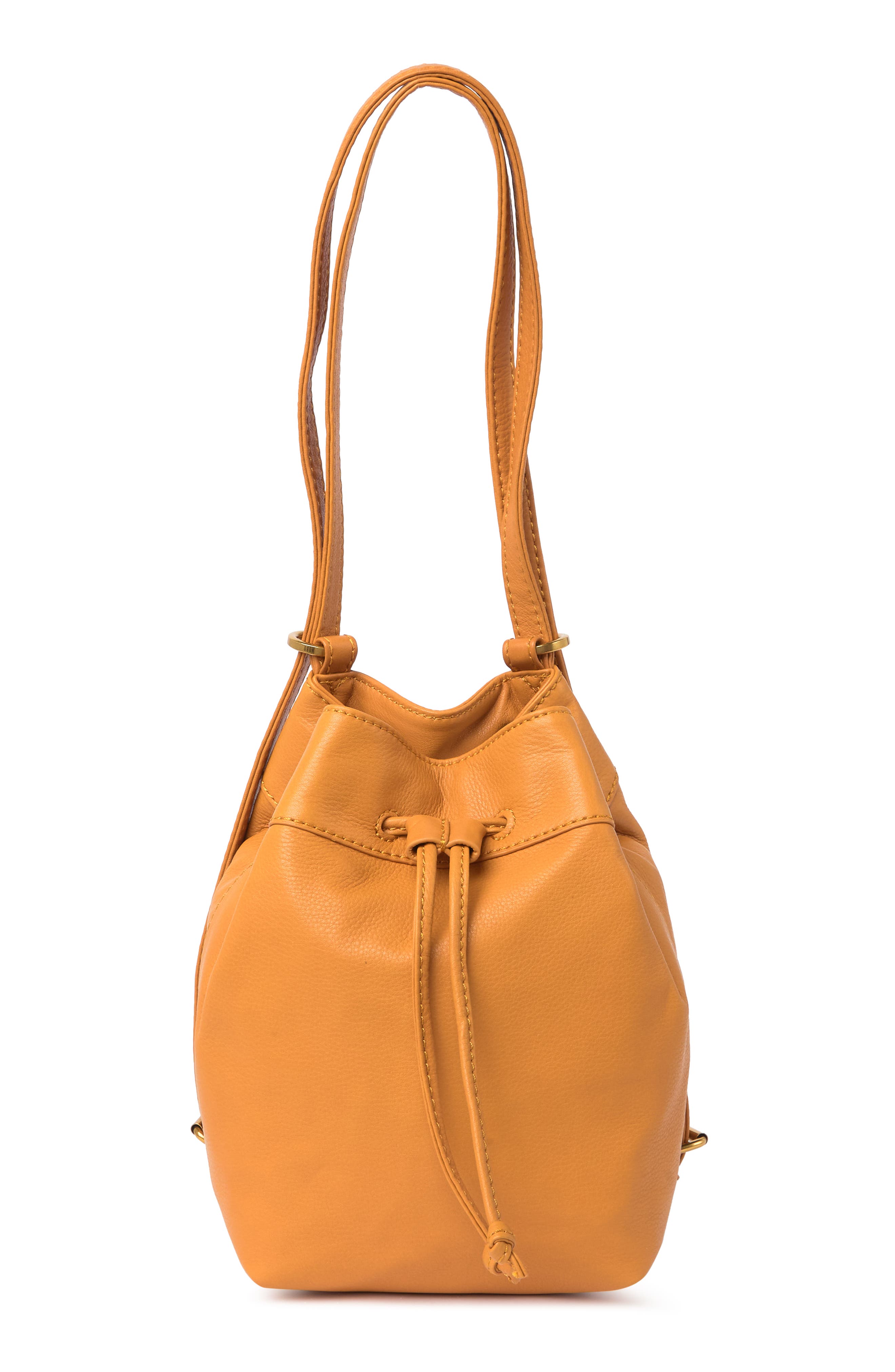 Hobo Ramble Leather Drawstring Backpack In Dusty Blue | ModeSens display picture 3