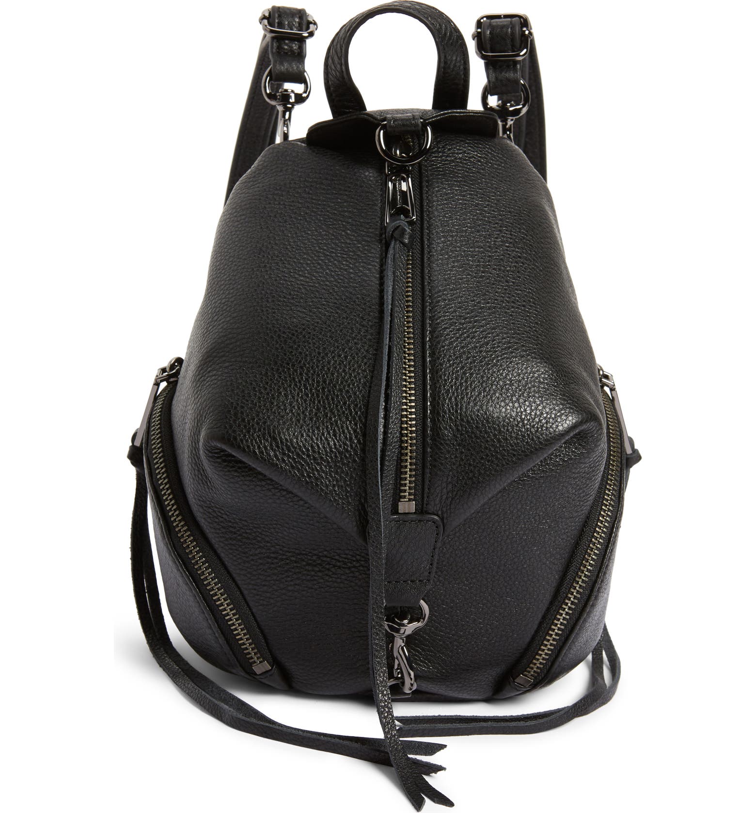 Rebecca Minkoff Mini Julian Pebbled Leather Convertible Backpack ...