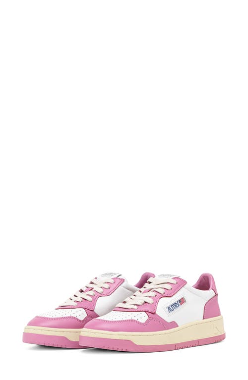 AUTRY Medalist Low Sneaker White/Mauve at Nordstrom,