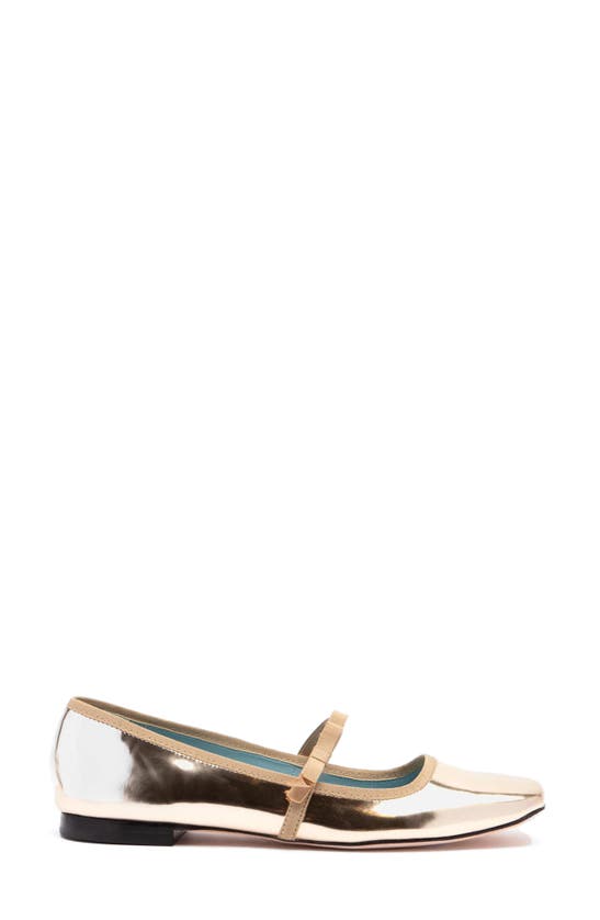 Frances Valentine Square-toe Mary Jane In Platino Platino