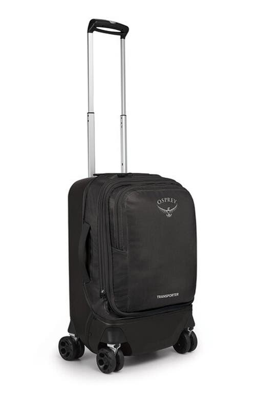 Transporter 22-Inch 4-Wheel Hybrid Carry-On in Black