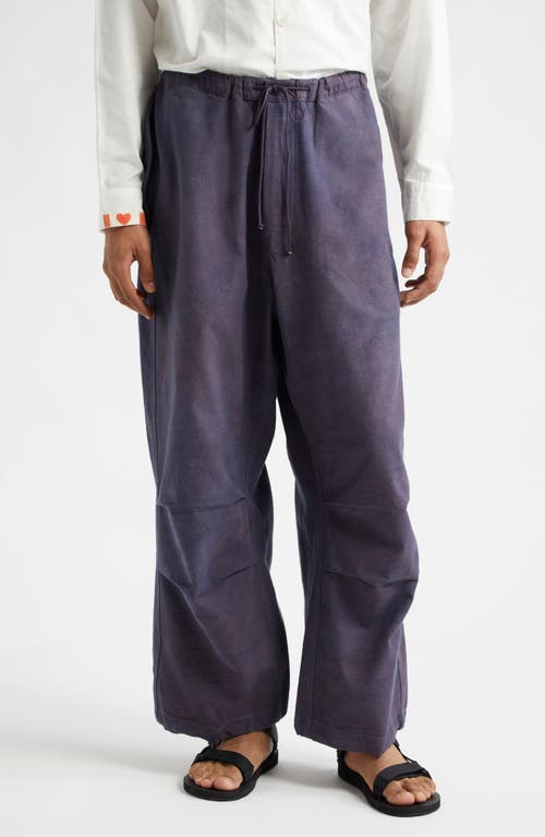 Story mfg. Paco Organic Cotton Parachute Pants in Purple Slub 