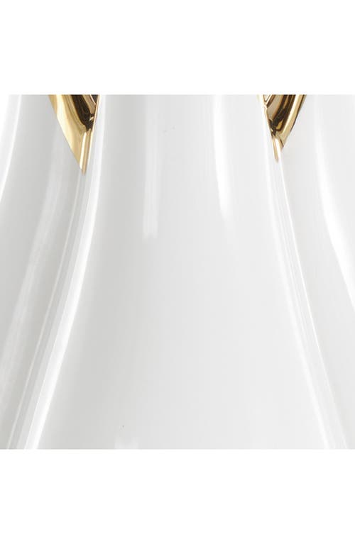 Ginger Birch Studio Ceramic Flower Vase In White