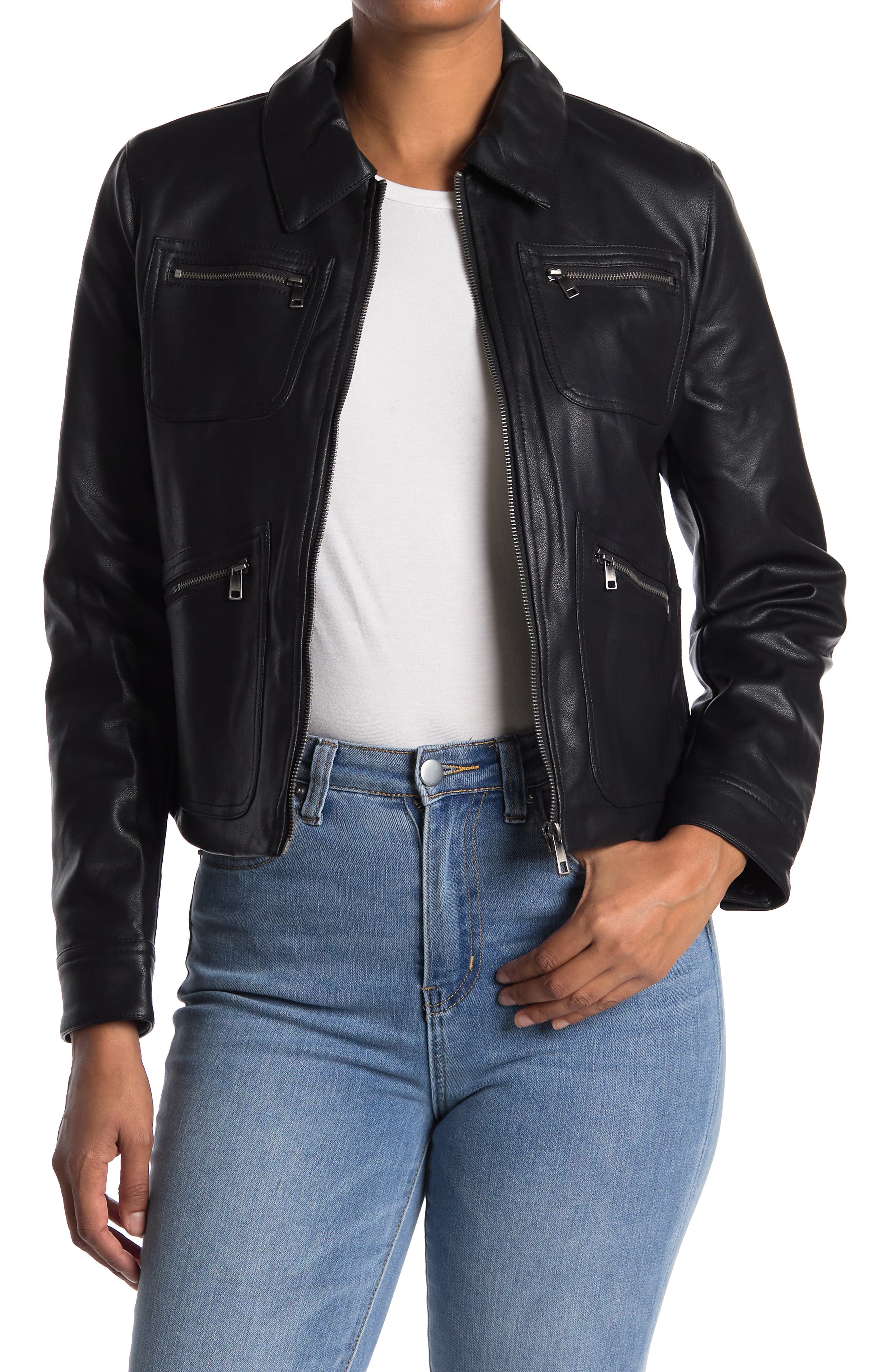 philosophy faux leather jacket