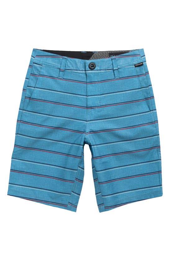 Volcom Frickin Surf N' Turf Hybrid Shorts In Storm Blue