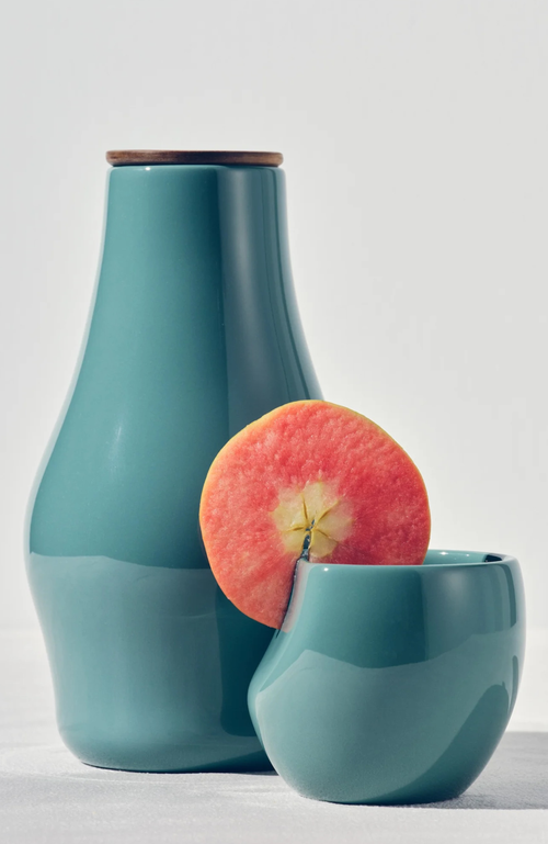 Fors Studio Carafe & Cup Set In Jade
