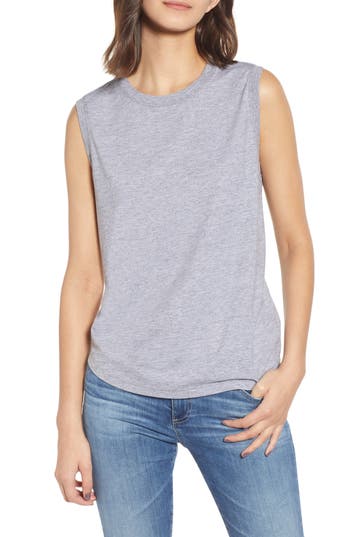 Ag Ryker Relaxed Muscle Tank In Heather Grey