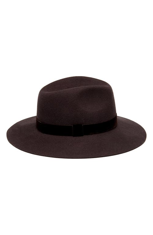 Shop Eugenia Kim Georgina Wool Fedora In Espresso