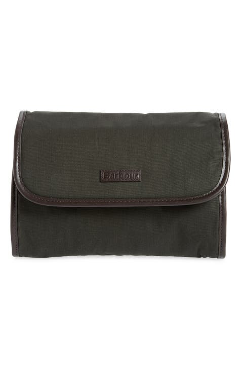 Mens Toiletry Bag: Green Dopp Kit  leather toiletry bag by KMM & Co.