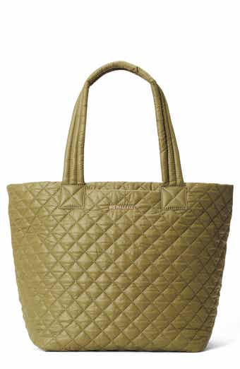 Béis The Weekender Canvas & Faux Leather Bag in Olive