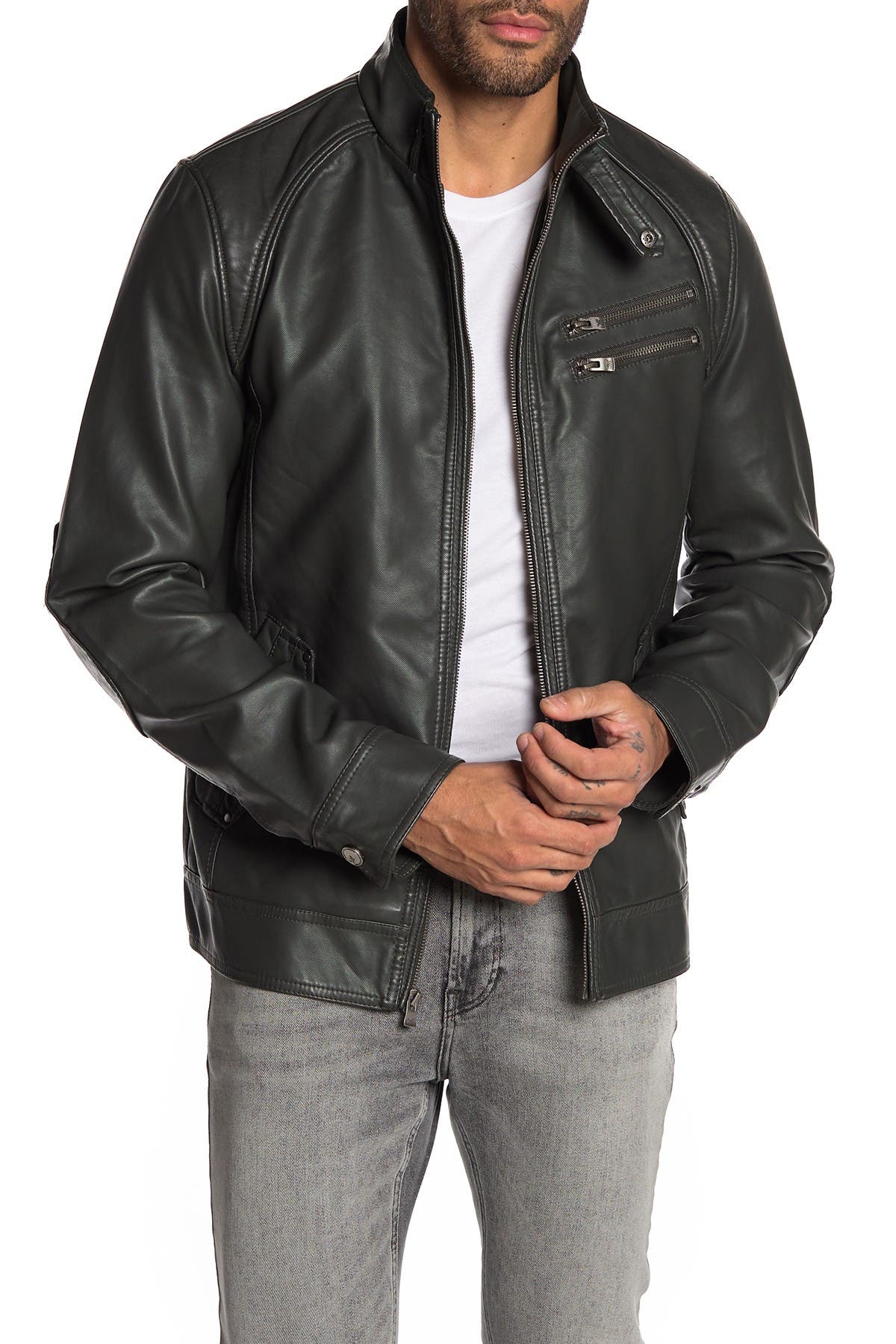 nordstrom rack mens leather jacket