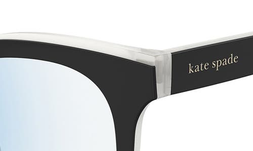 Kate Spade New York Everlee 50mm Blue Light Blocking Reading Glasses In Black Beige/demo Lens