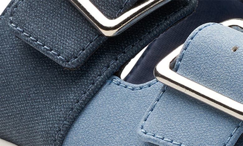 Clarks Drift Buckle In Denim Combi
