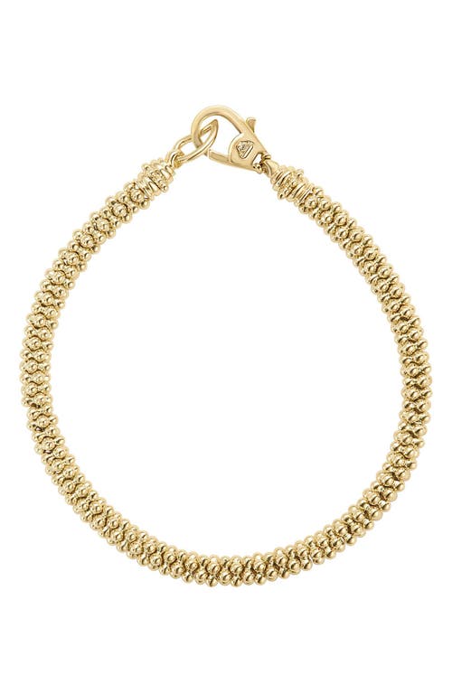 LAGOS Caviar Bead Bracelet in Yellow Gold at Nordstrom, Size 7 In