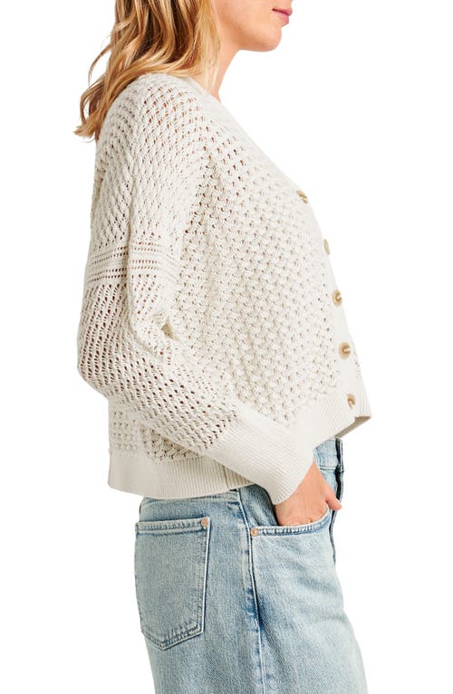 Shop Splendid Audrey Cotton Cardigan In Pale Oak