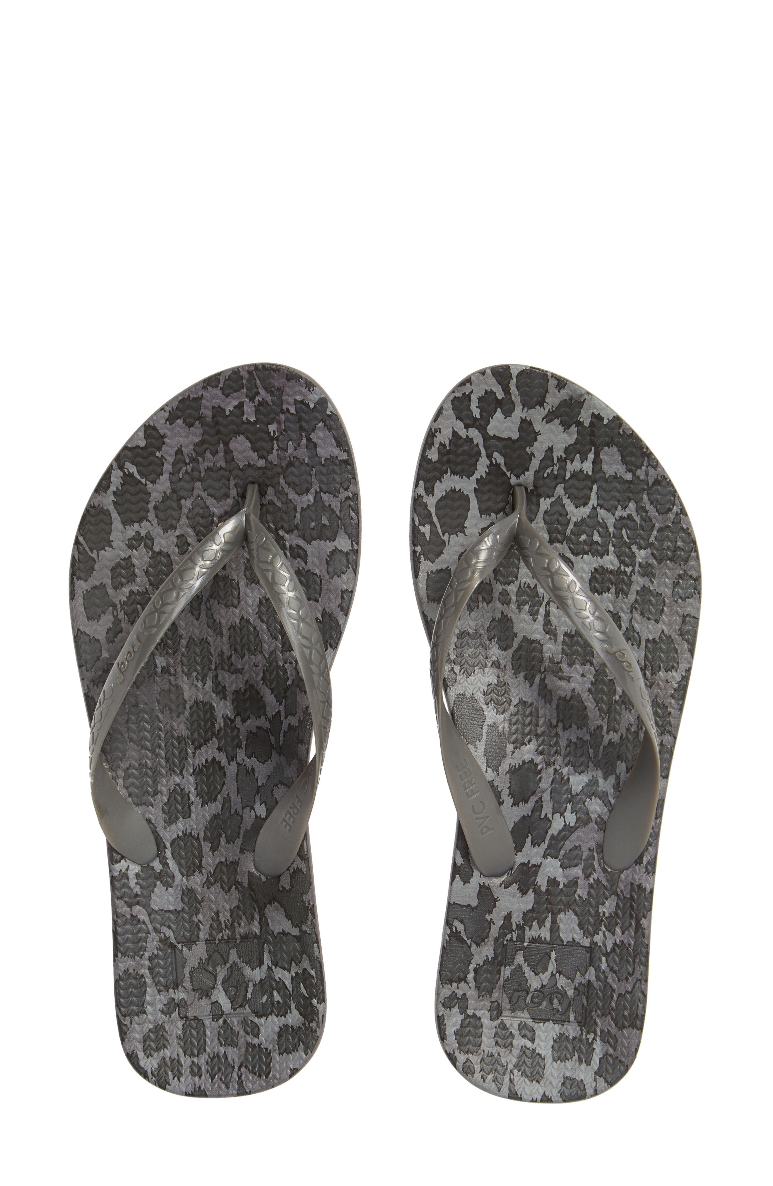 Reef Escape Lux Print Flip Flop, Grey