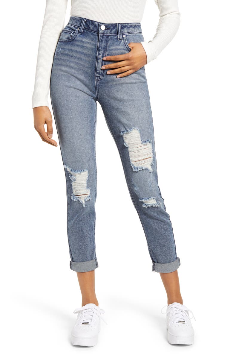 Tinsel Distressed Mom Jeans | Nordstrom