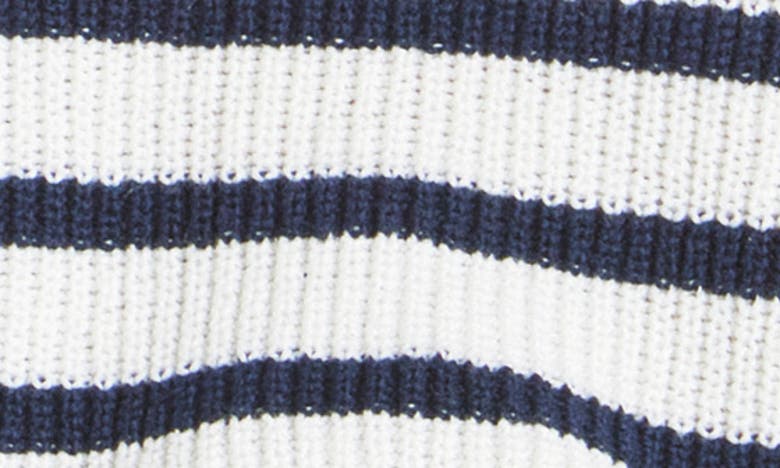 Shop Splendid Deirdre Stripe Cotton Sweater Tank In Wht/ Navy