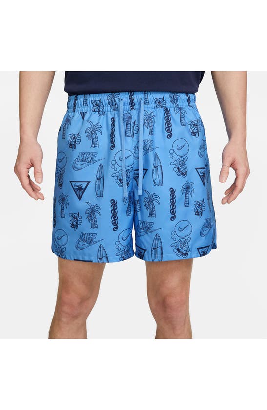 Nike Sportswear Beach Flow Shorts In Blue/blue ModeSens