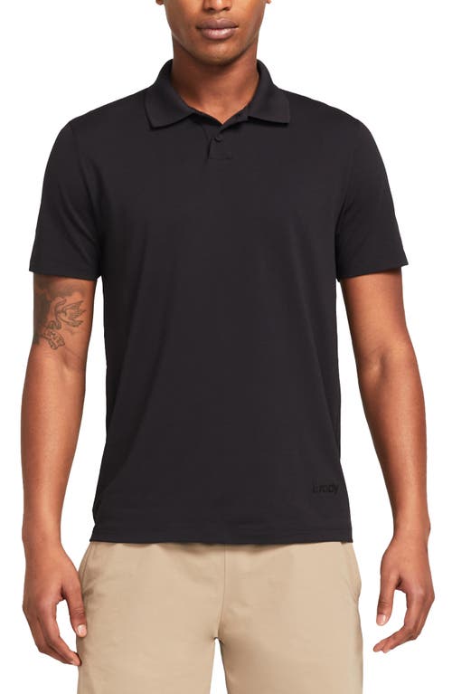 Zero Hydro Recycled Yarn Short Sleeve Polo in Carbon