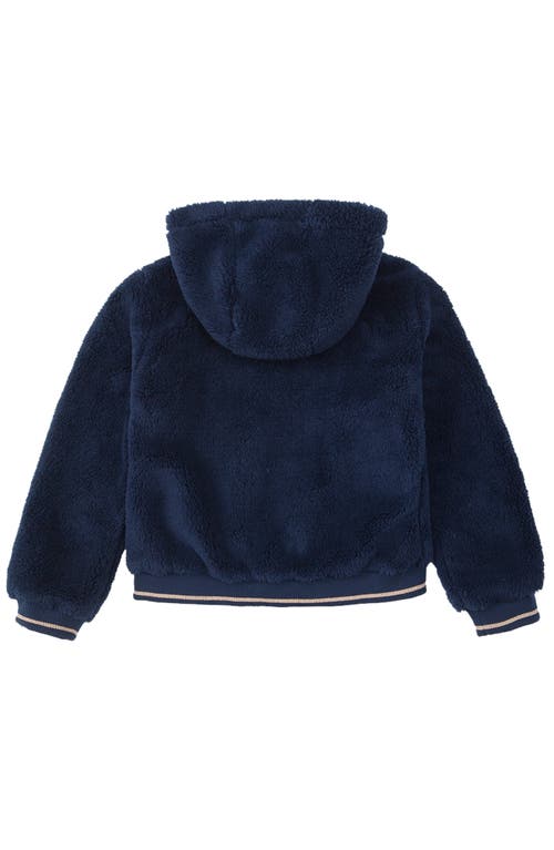 Shop Rokka&rolla Kid's Cozy Fleece Jacket In Navy