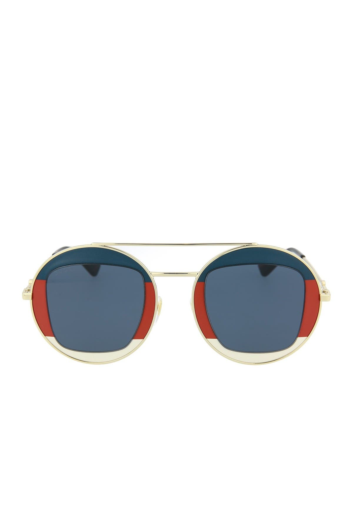 gucci 47mm round novelty sunglasses