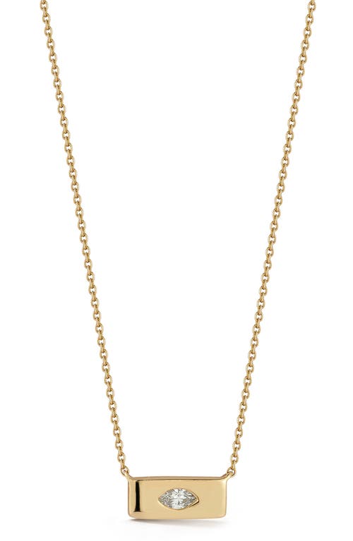 DANA REBECCA DESIGNS DANA REBECCA DESIGNS ALEXA JORDY MARQUISE DIAMOND BAR PENDANT NECKLACE 