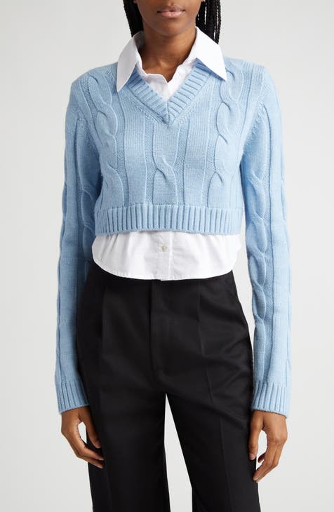 Women's Crop Top Cable Knit & Fair Isle Sweaters | Nordstrom