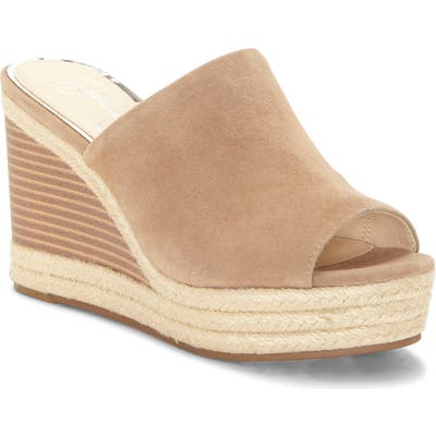 Jessica Simpson Monrah Wedge Slide Sandal, Brown