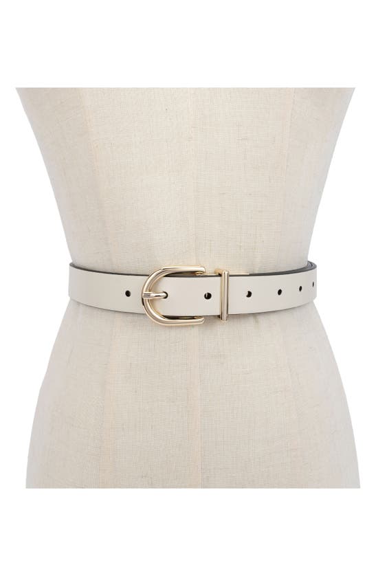 Shop Kate Spade Reversible Belt In Black / Cream