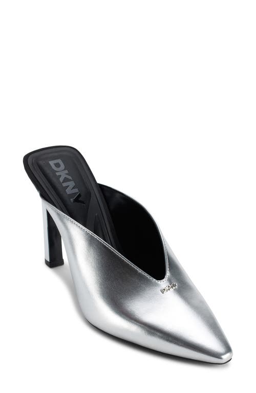 Shop Dkny Cadena Mule In Silver