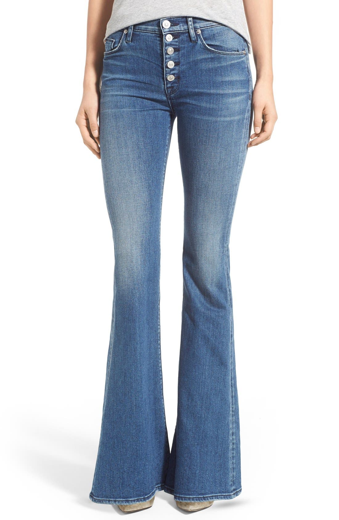 Hudson Jeans 'Jodi' High Rise Flare Jeans (Blockade Blue) Nordstrom