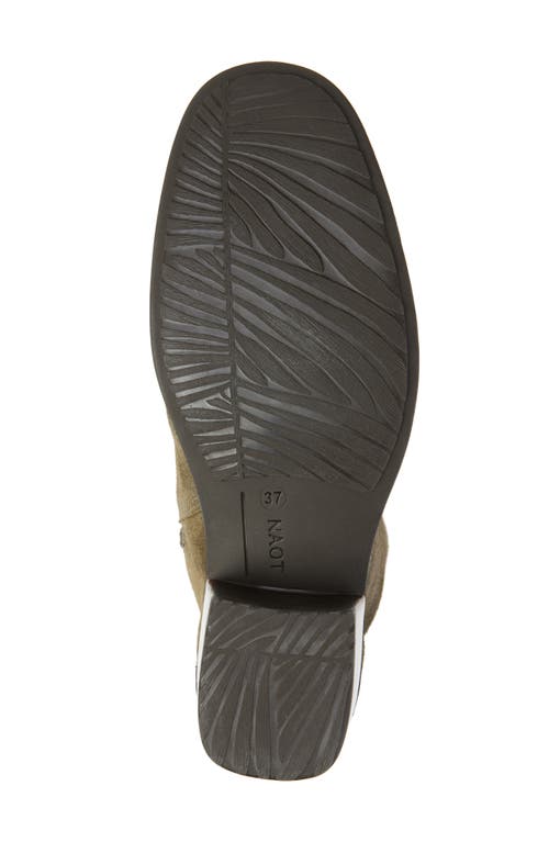 Naot Majesty Lace-up Boot In Oily Olive Suede