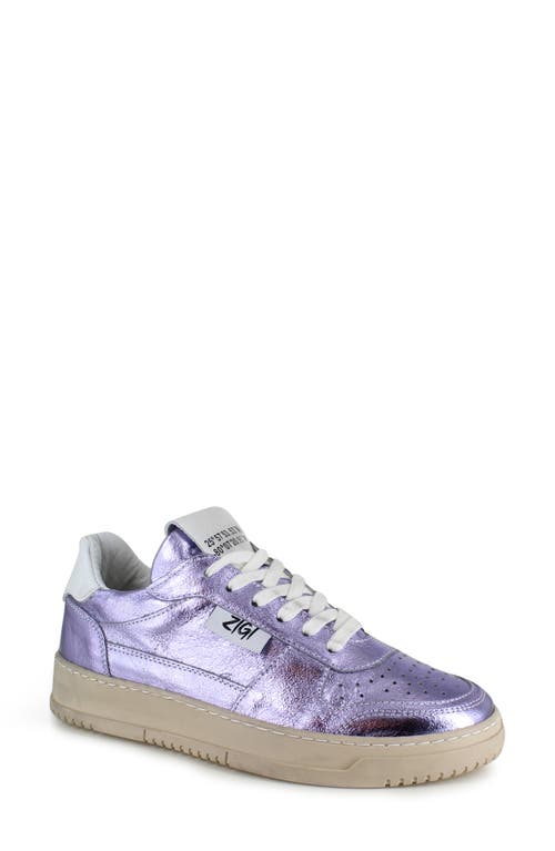 Ruthi Sneaker in Purple Leather