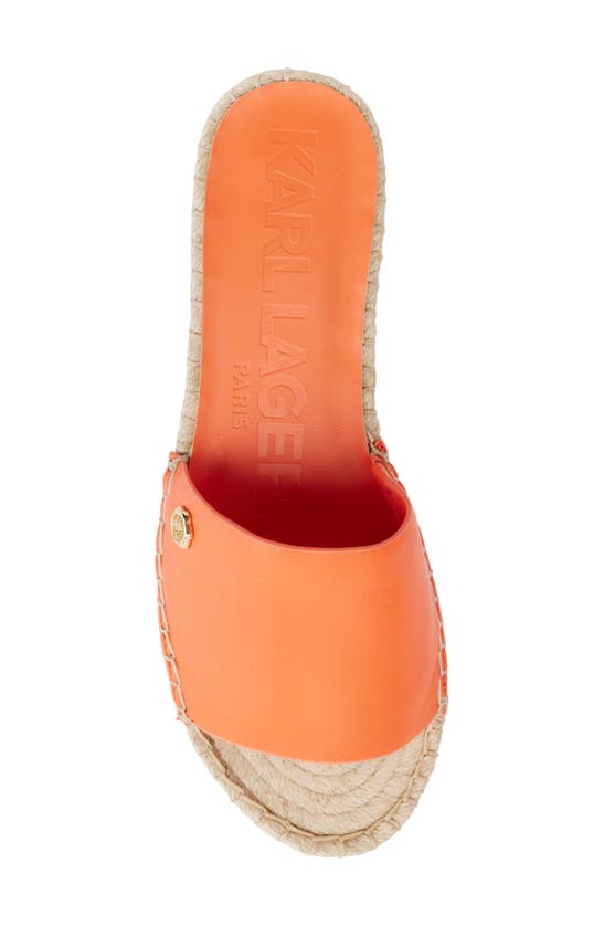 Shop Karl Lagerfeld Carsten Slide Sandal In Apricot