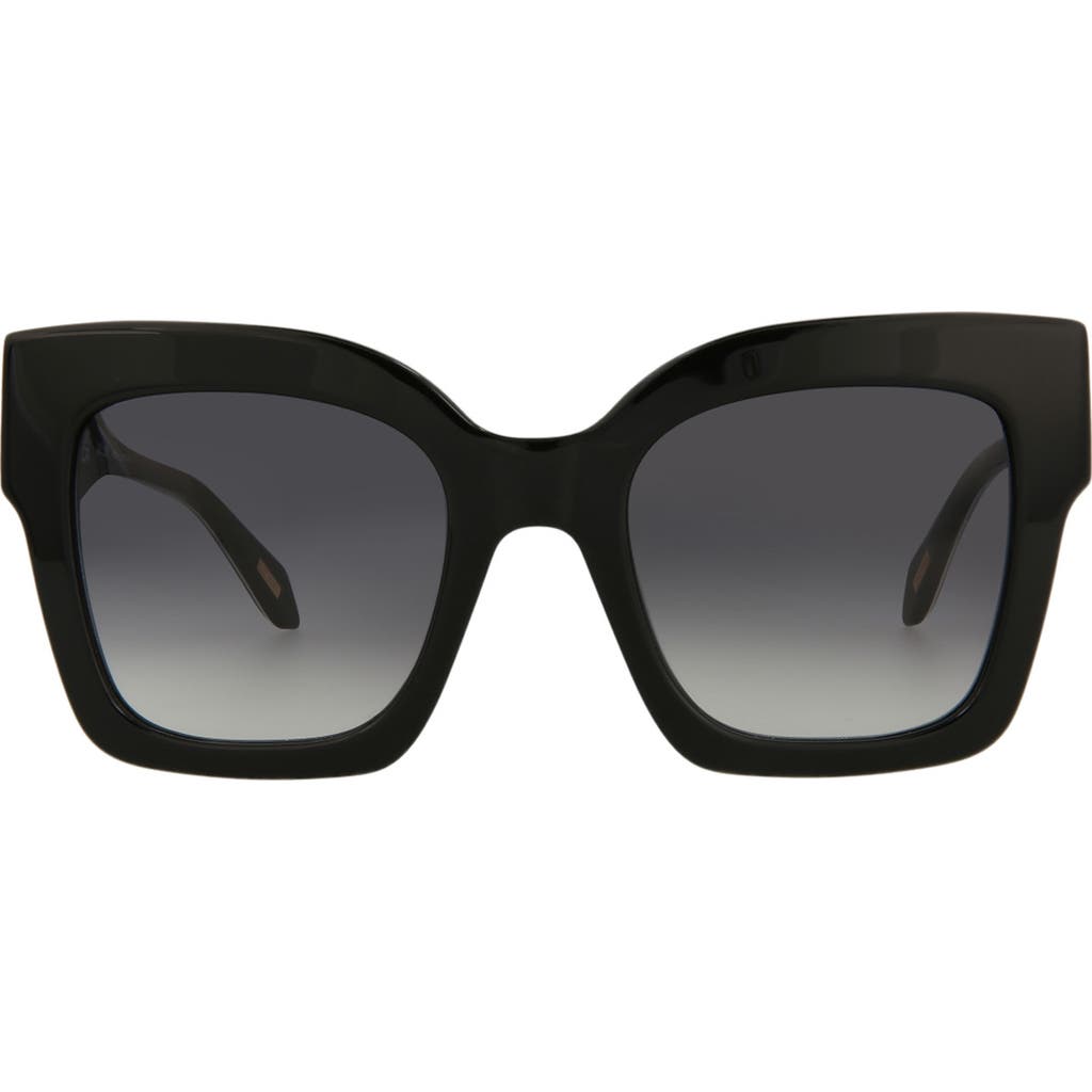 Just Cavalli Square-frame Acetate Sunglasses Woman Sunglasses Black Size 52 Acetate In Black Black Smoke