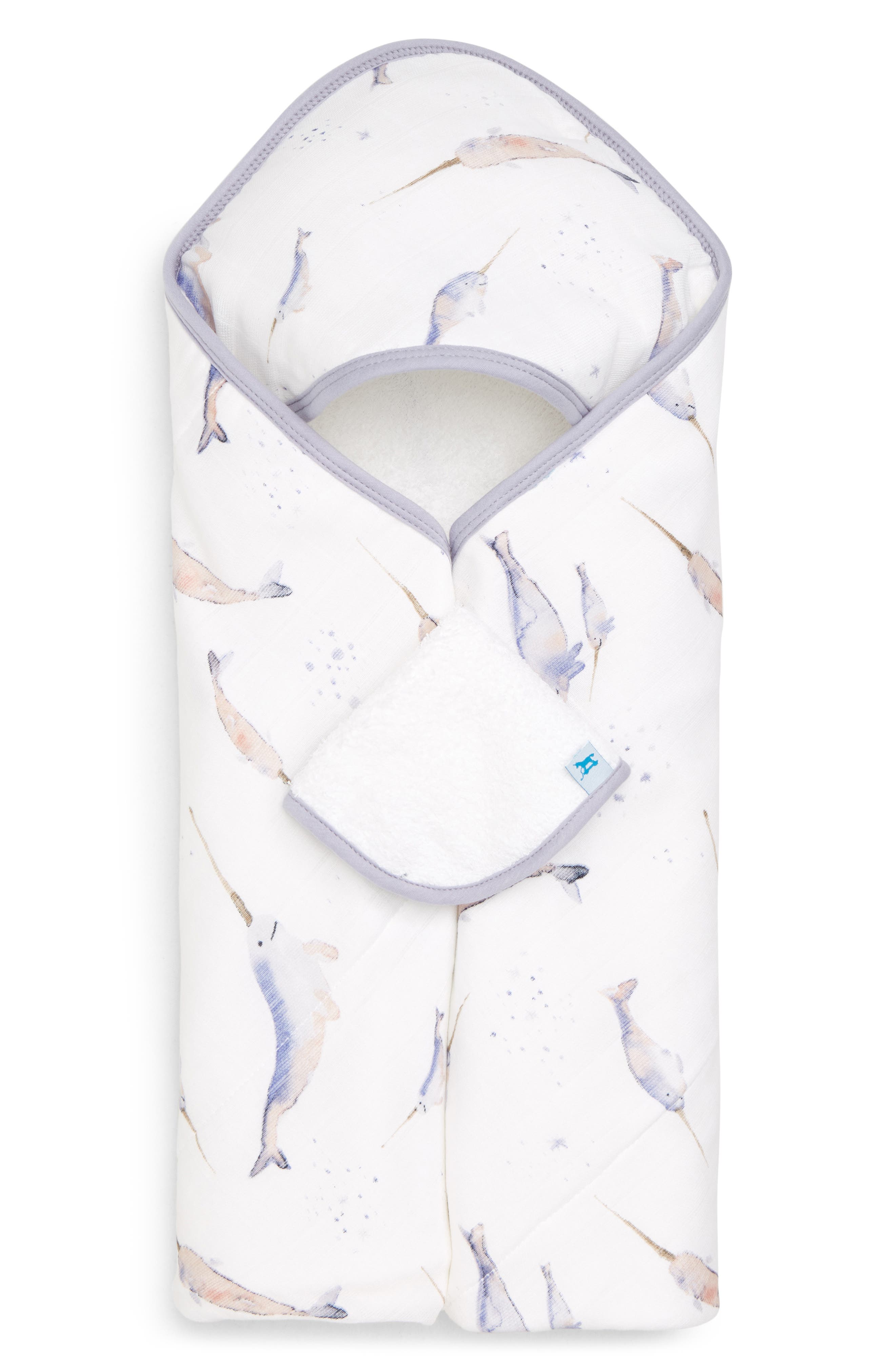 little unicorn Hooded Towel and Washcloth Set Nordstrom