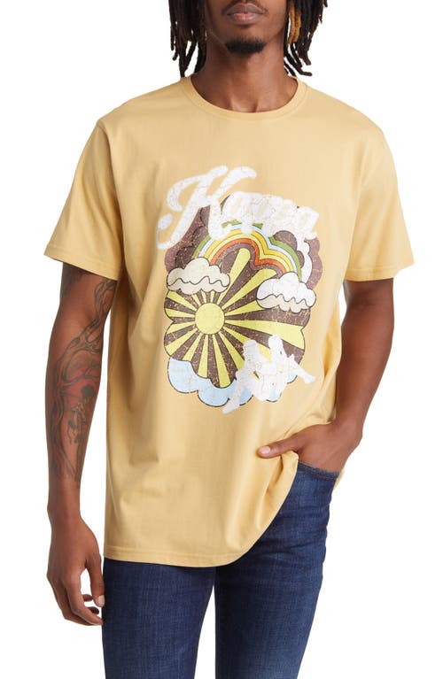 Authentic Kingston Graphic T-Shirt in Beige Camel