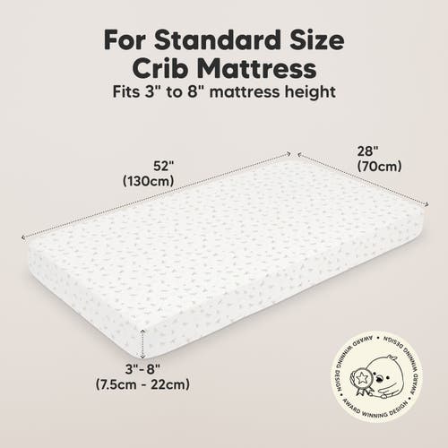 Keababies Soothe Fitted Crib Sheet In Meadow