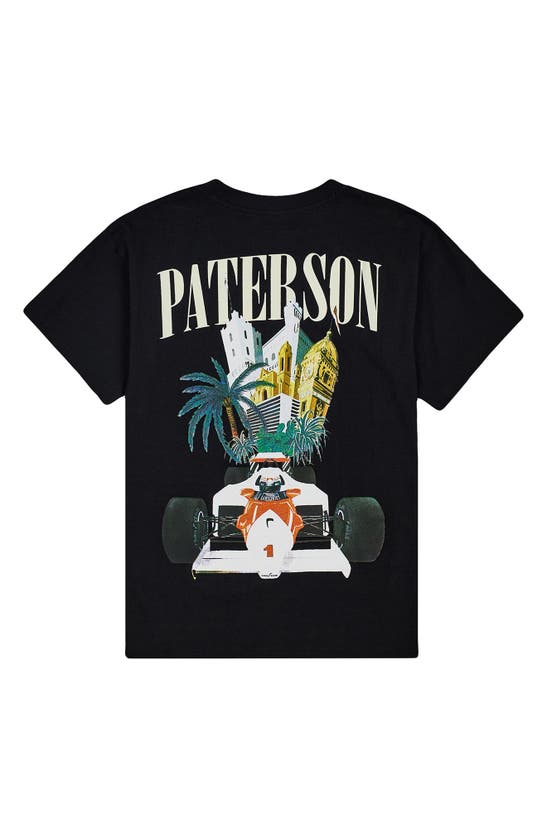 Shop Paterson Monte Carlo Pocket Graphic T-shirt In Black