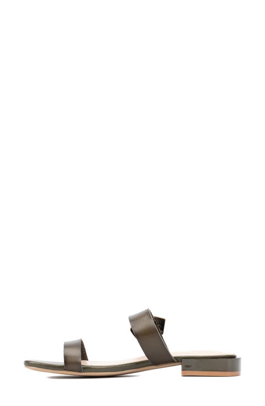 Shop New York And Company Helga Sandal In Olive