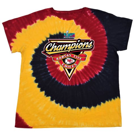 Outerstuff Kids' Kansas City Chiefs Pennant Tie Dye T-shirt