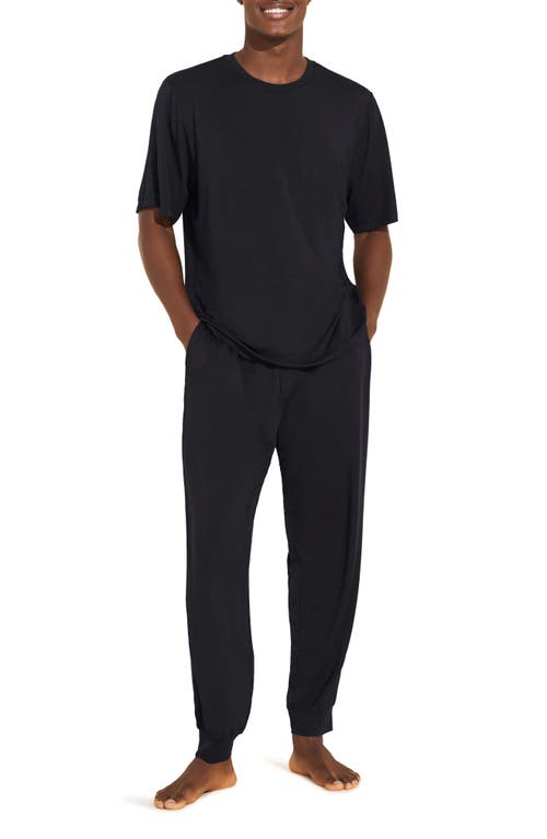Henry Short Sleeve Pajamas in Black