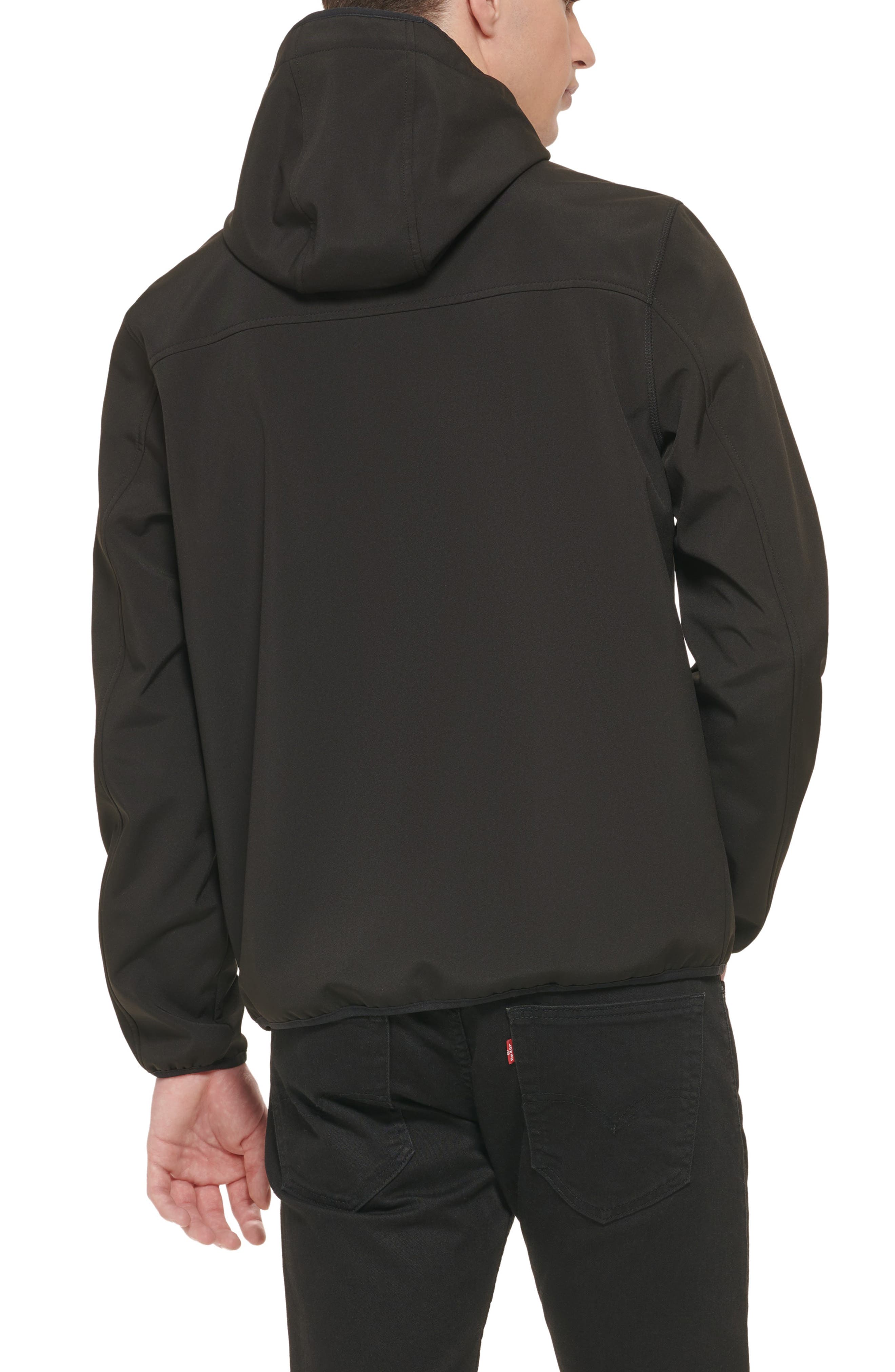 GUESS Softshell Hooded Rain Jacket Nordstromrack