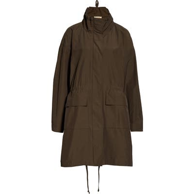 Eileen Fisher Fishtail Organic Cotton Blend Anorak, Green (Unisex) (Nordstrom Exclusive)
