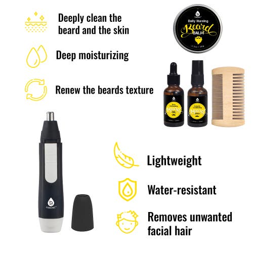 Pursonic Ultimate Beard Care Kit Grooming Essentials For A Perfect Beard. In Multicolor