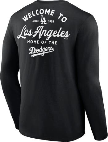 Men's Darius Rucker Collection by Fanatics White/Royal Los Angeles Dodgers Team Color Raglan T-Shirt Size: Small